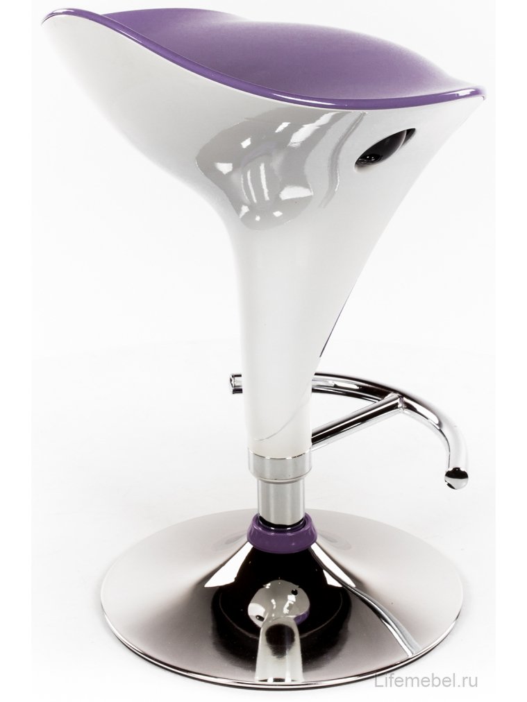 Барный стул Mario бело-фиолетовый