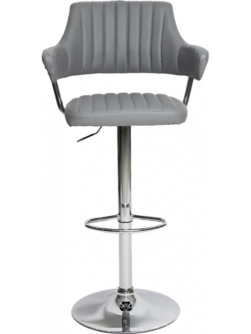 Барный стул S1029 grey PU X85 / chrome