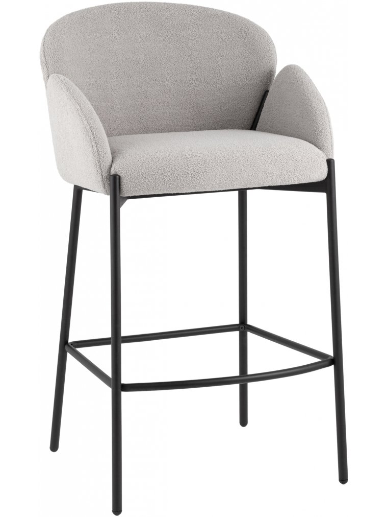 Барный стул Мелира светло-серый / черный