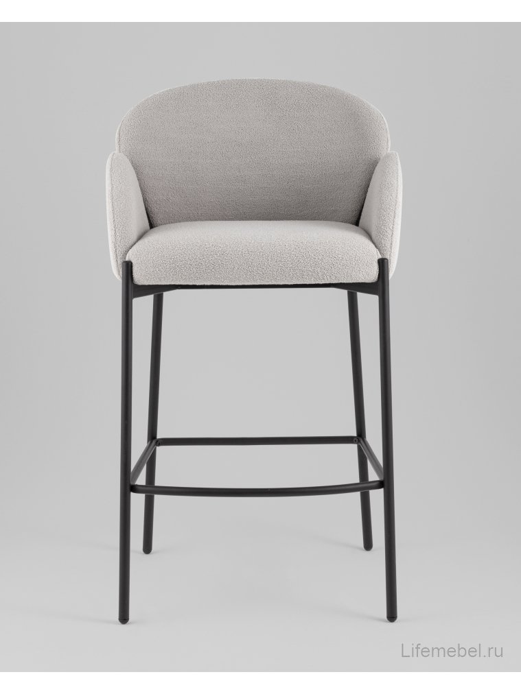 Барный стул Мелира светло-серый / черный