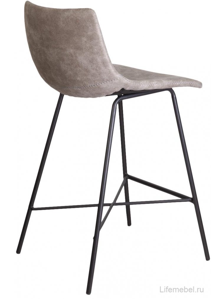 Барный стул Mexico серая ткань / серая нить