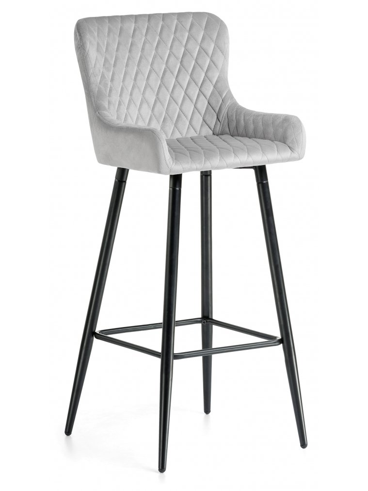Барный стул Mint light gray / black