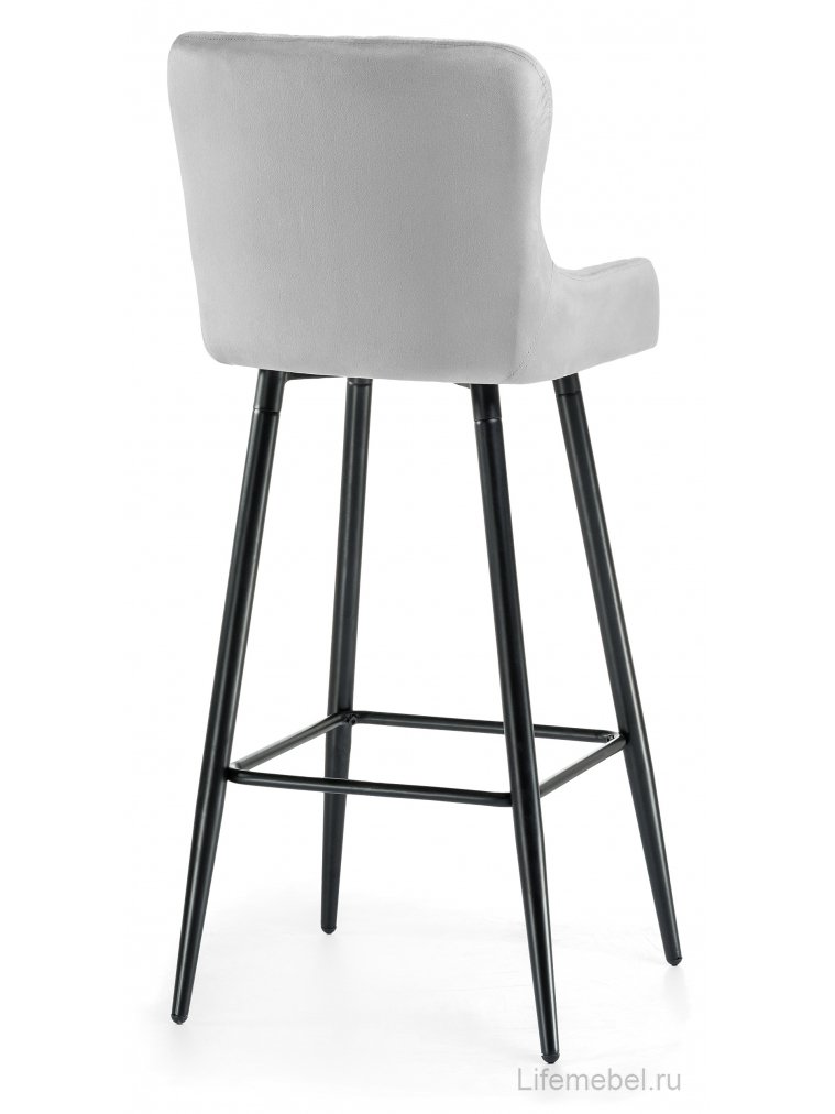 Барный стул Mint light gray / black