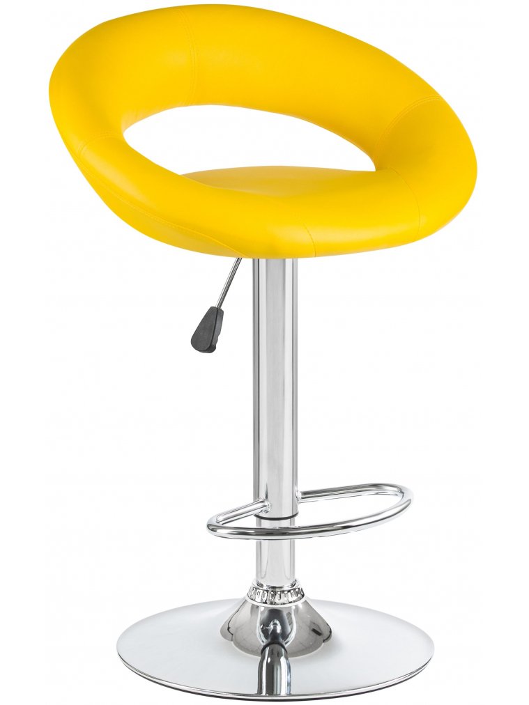 Барный стул 5001-LM Mira желтый / хром