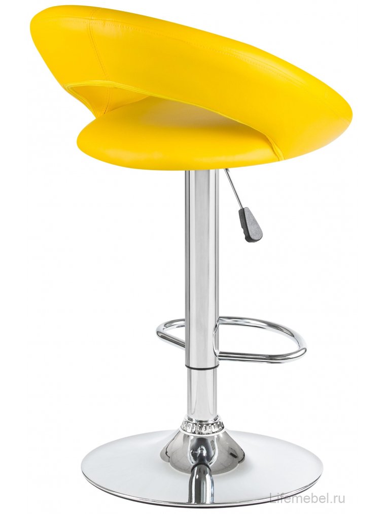 Барный стул 5001-LM Mira желтый / хром