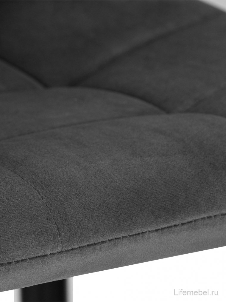 Барный стул Nicole темно-серый / черный матовый