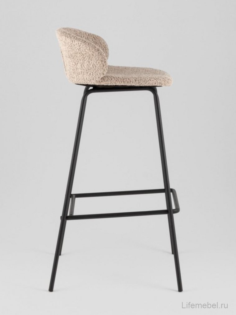 Барный стул Элли букле кофейный