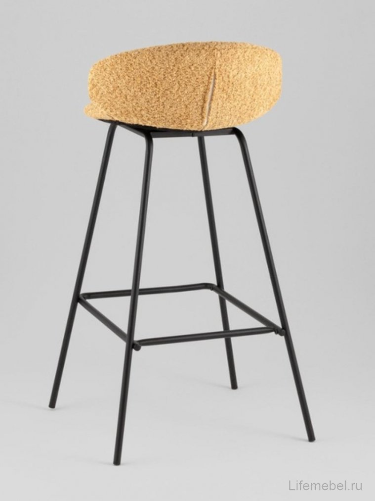 Барный стул Элли букле охра