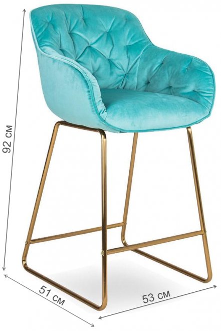 Барный стул D12 58 / golden