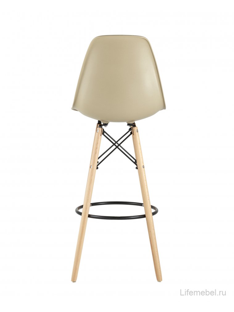 Барный стул Hames бежево-серый