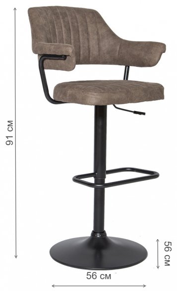 Барный стул JY-1029 cowboy 808 / black