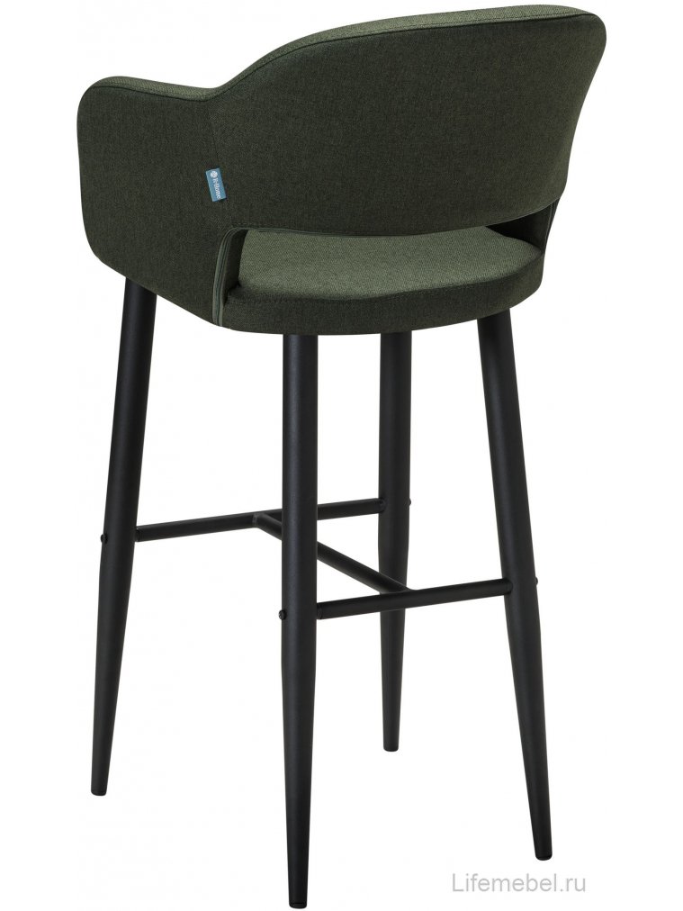 Барный стул Oscar тёмно-зеленый / черный