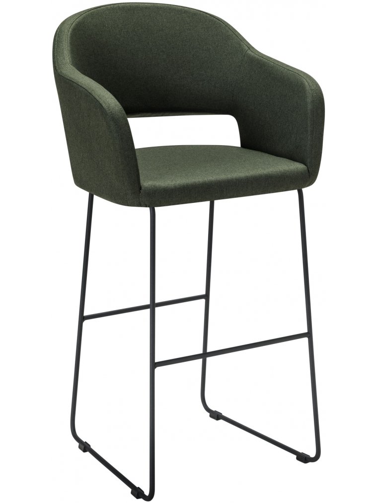 Барный стул Oscar тёмно-зеленый / линк