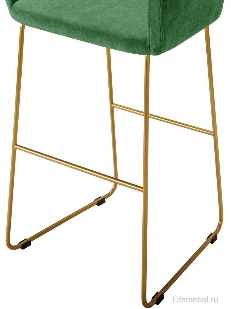 Барный стул Oscar зеленый / золото