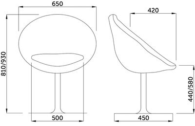Барный стул Paris кремовый