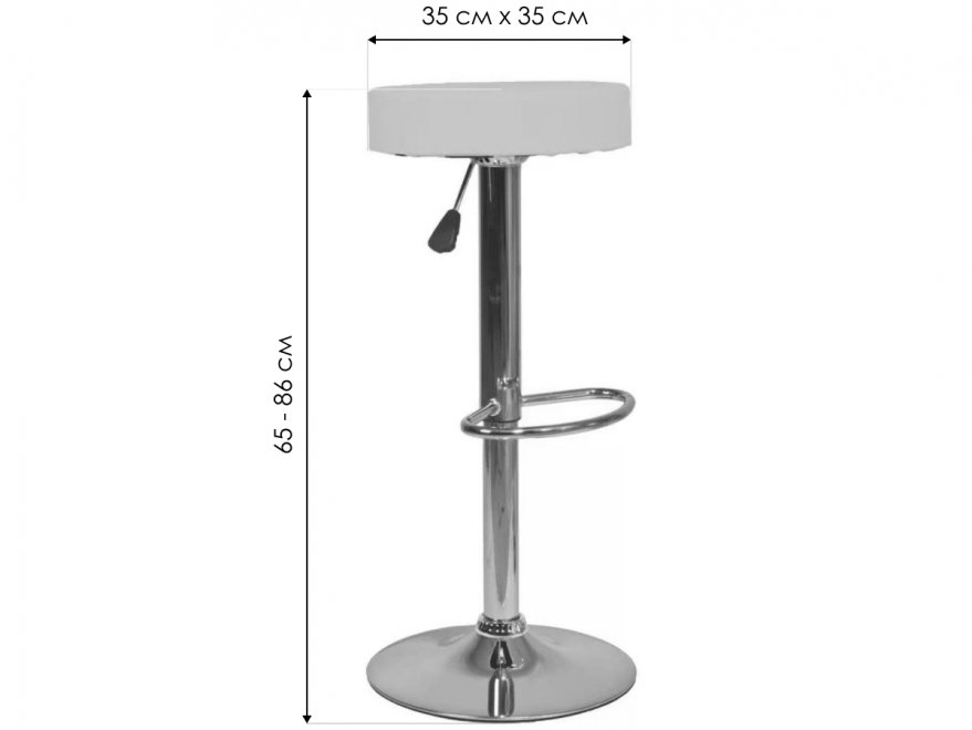 Барный стул Pina экокожа черная