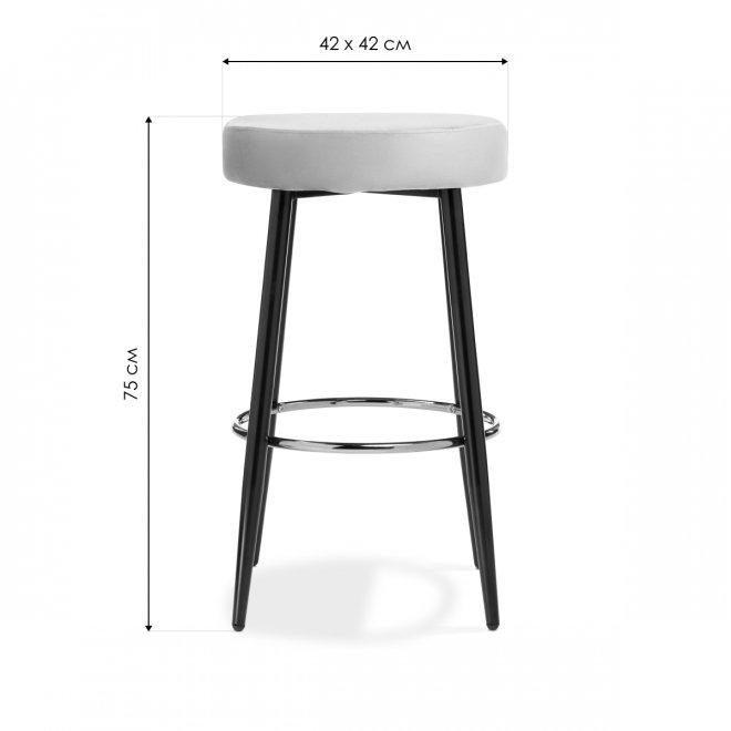 Барный стул Plato 1 dark brown