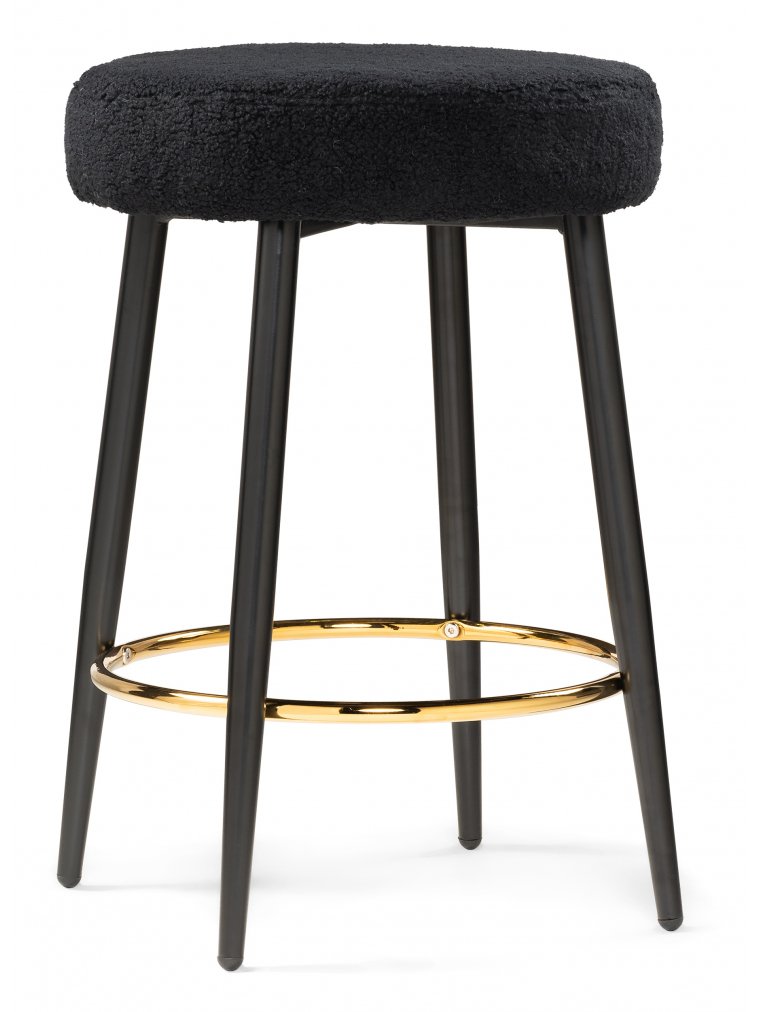 Барный стул Plato black fabric