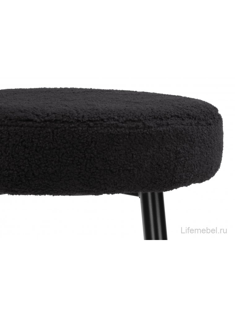 Барный стул Plato black fabric