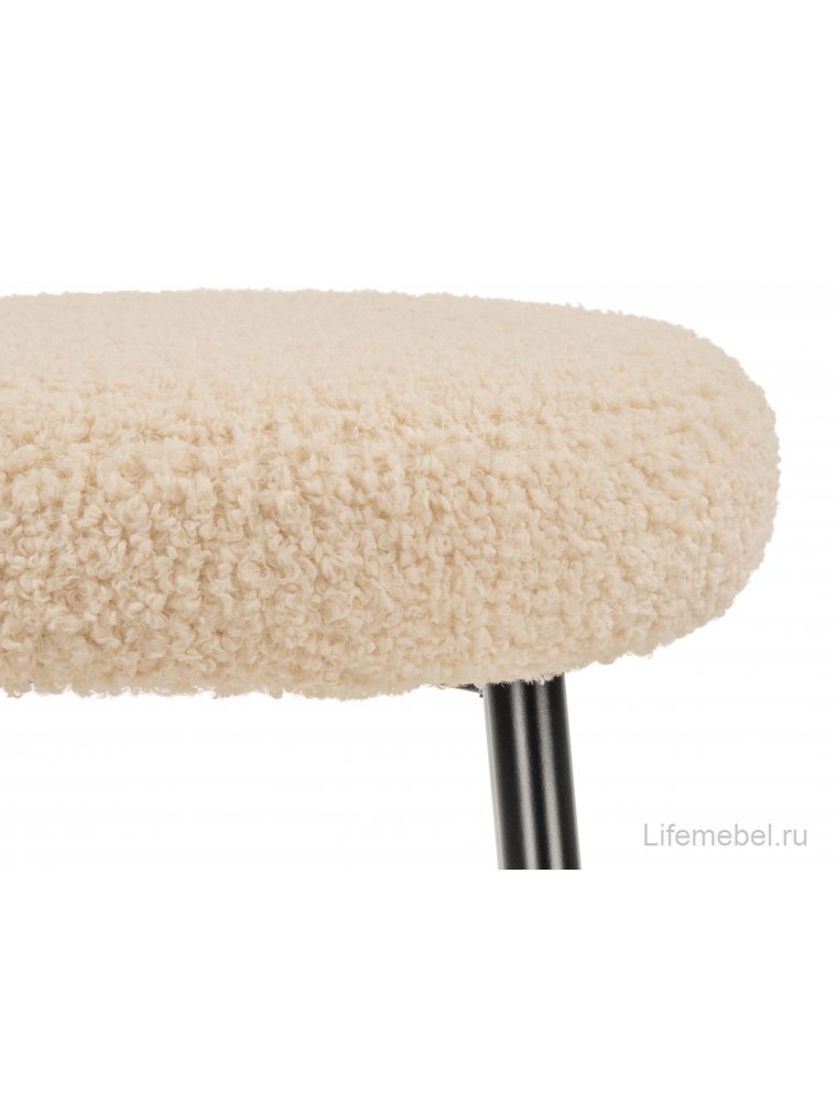 Барный стул Plato white fabric