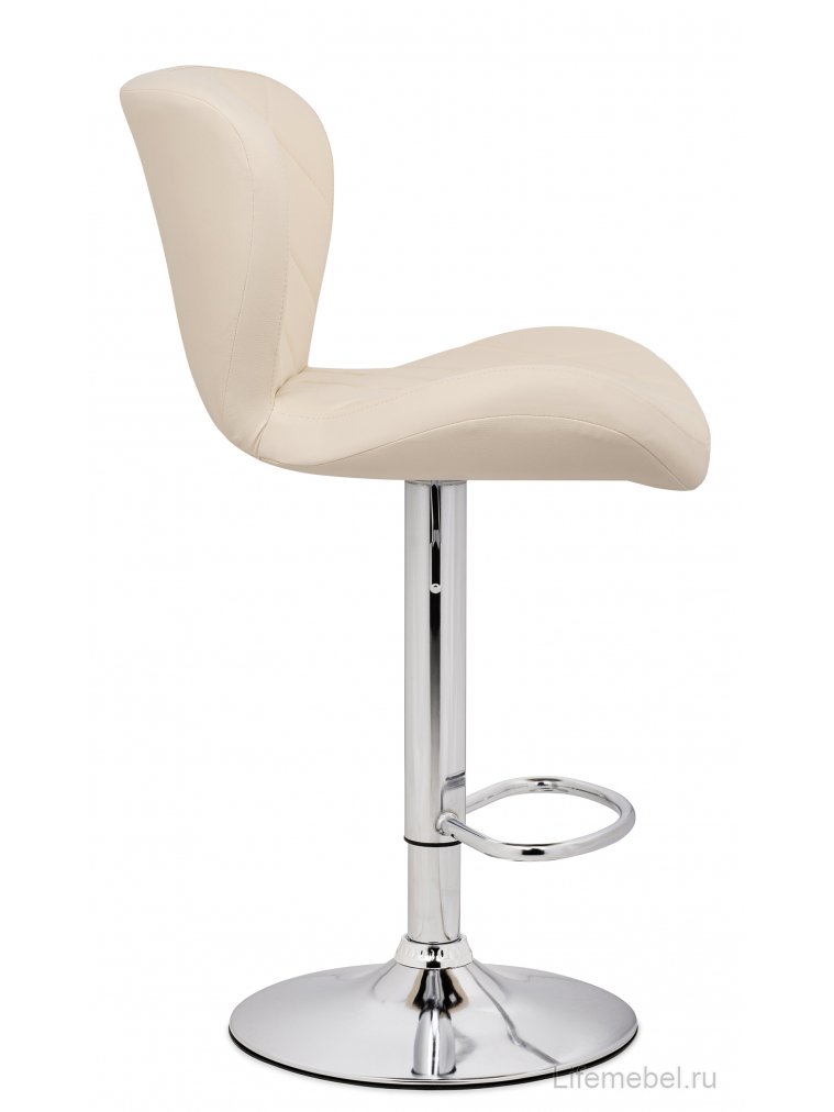 Барный стул Porch beige / chrome