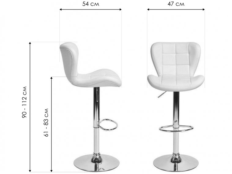 Барный стул Кадиллак красный