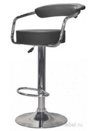 Барный стул Ronan T-305G black leather