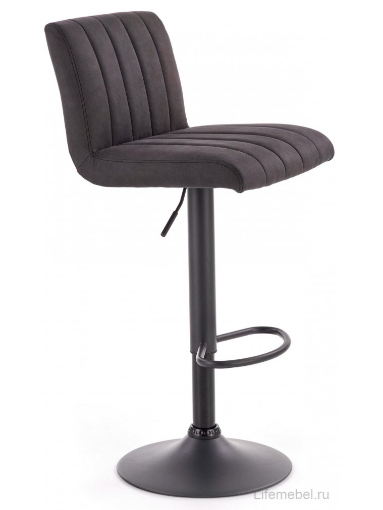 Барный стул H89 темно-серый / черный