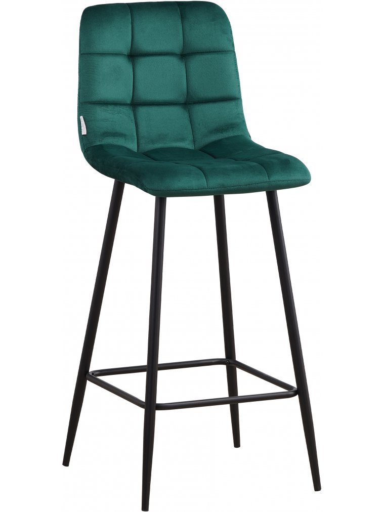 Барный стул Bronx BC809 изумруд 56 / черный