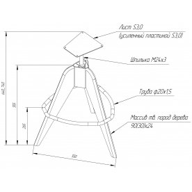 Барный стул Sheffilton SHT-ST33-1 / S92