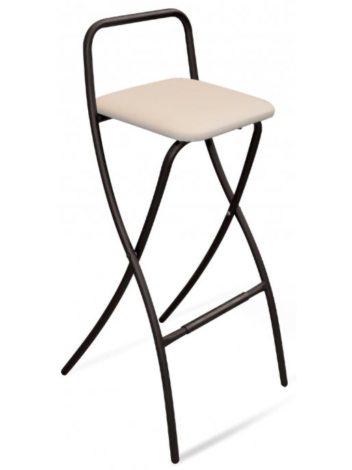 Барный стул SHT-S46 бежевый / черный муар