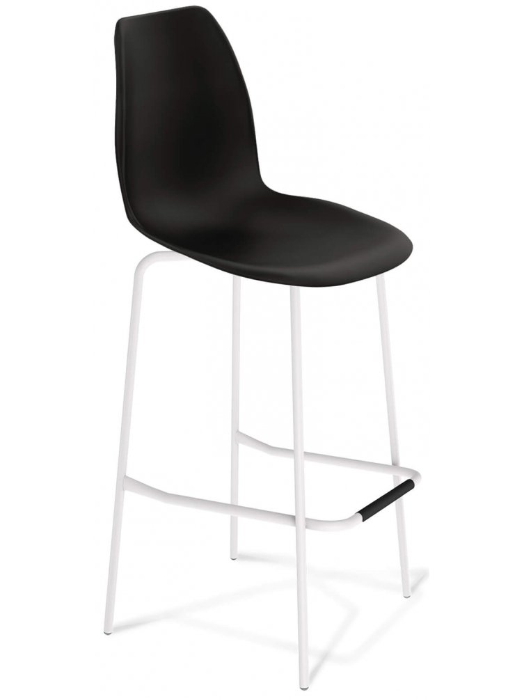 Барный стул SHT-ST29/S29 черный / белый муар