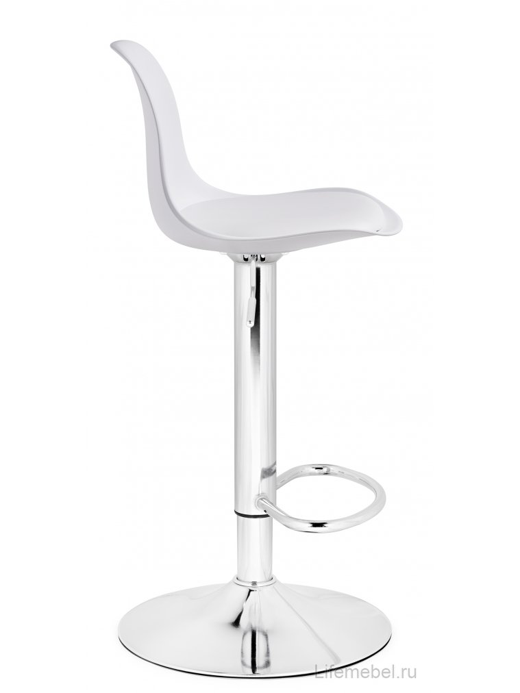 Барный стул Soft white / chrome