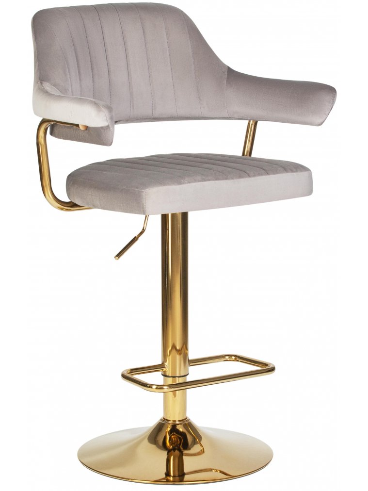 Барный стул Charly Gold серый