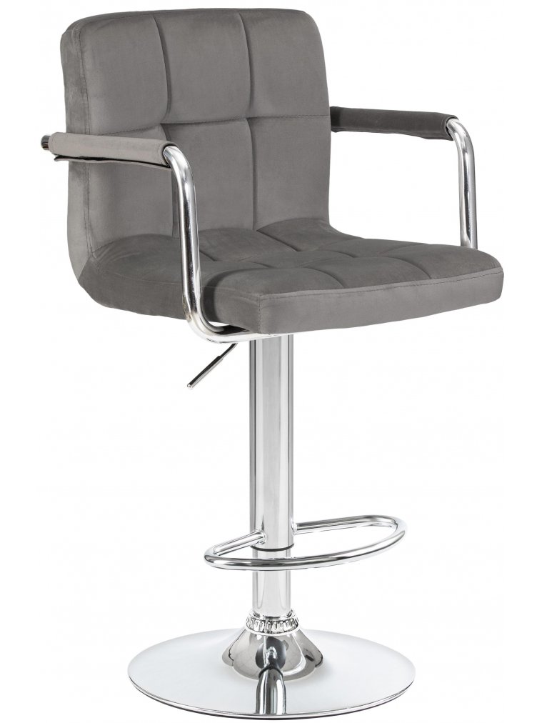 Барный стул Kruger Arm серый