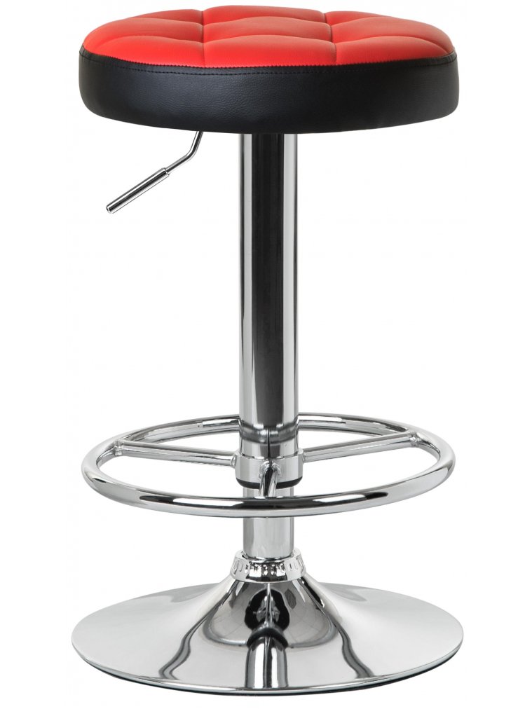 Барный стул 5008-LM Bruno красно-черный / хром