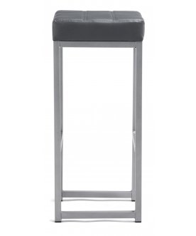 Барный стул Khurkroks серый полимер / светлый мусс