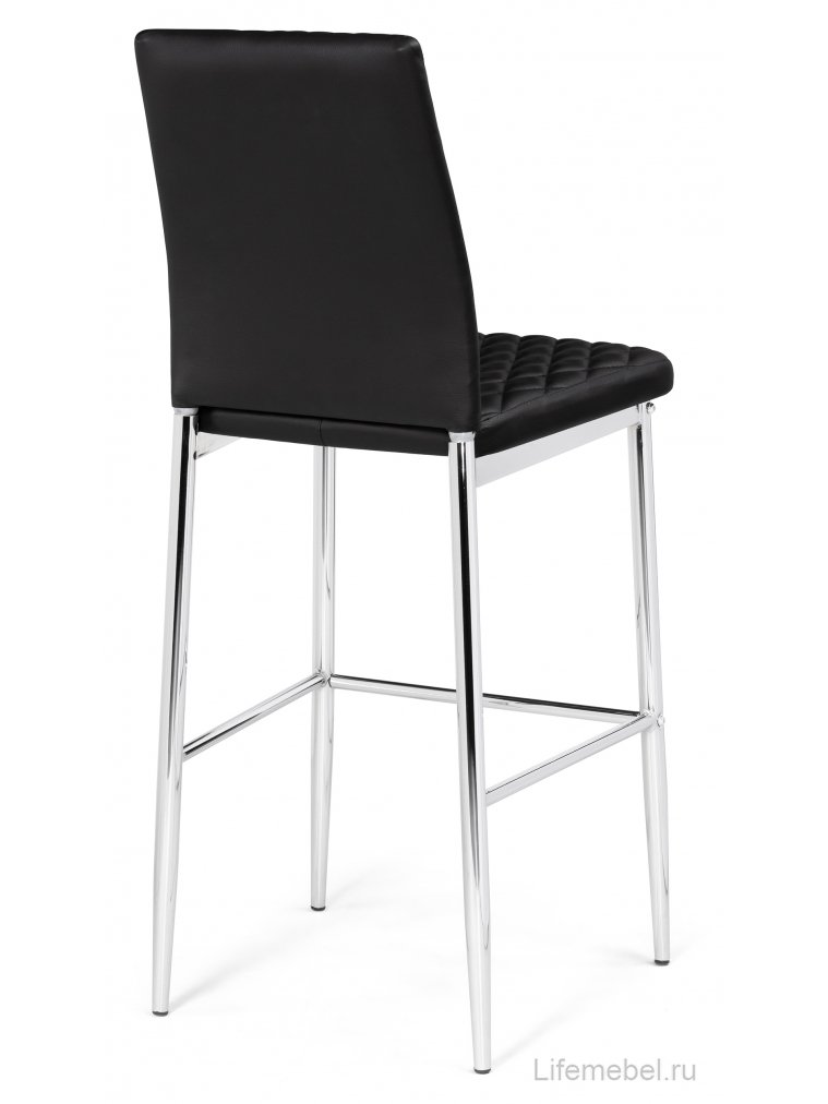 Барный стул Teon black / chrome