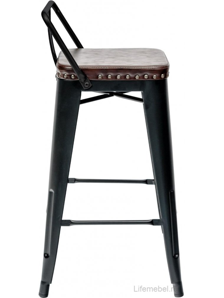 Барный стул Тиоли Софт низкий черный матовый