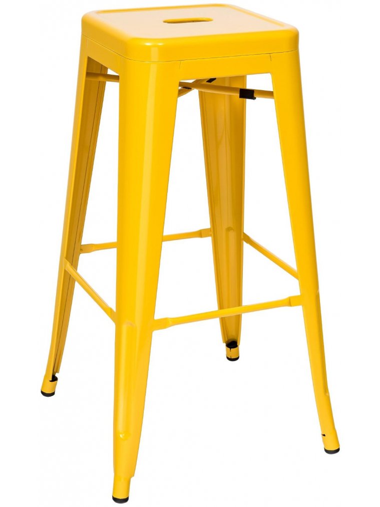 Барный стул Тиоли желтый глянцевый