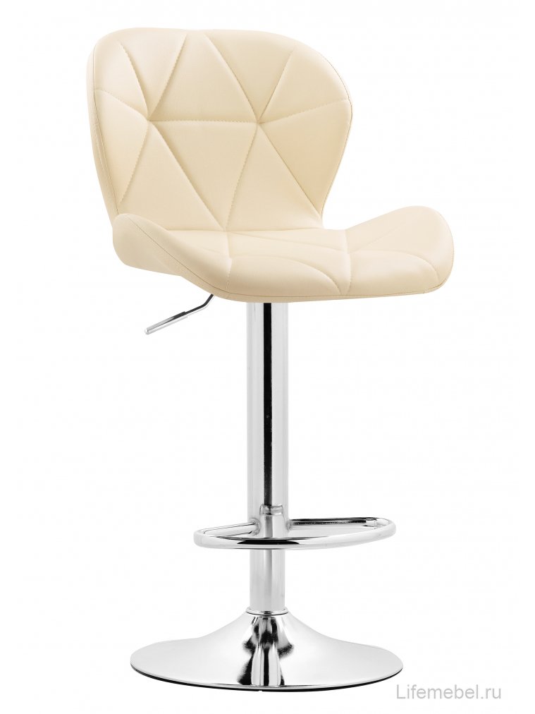 Барный стул Trio beige / chrome