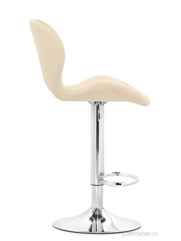 Барный стул Trio beige / chrome