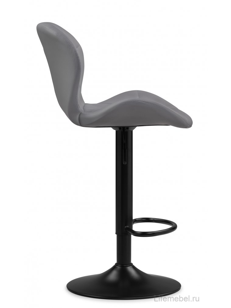 Барный стул Trio light gray / black