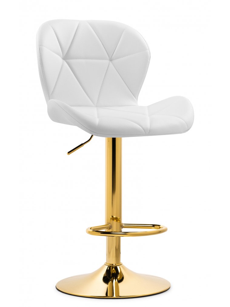 Барный стул Trio white / gold
