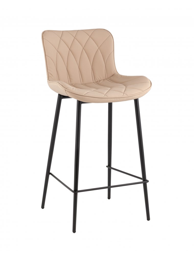 Полубарный стул Сейфорд, экокожа, бежевый