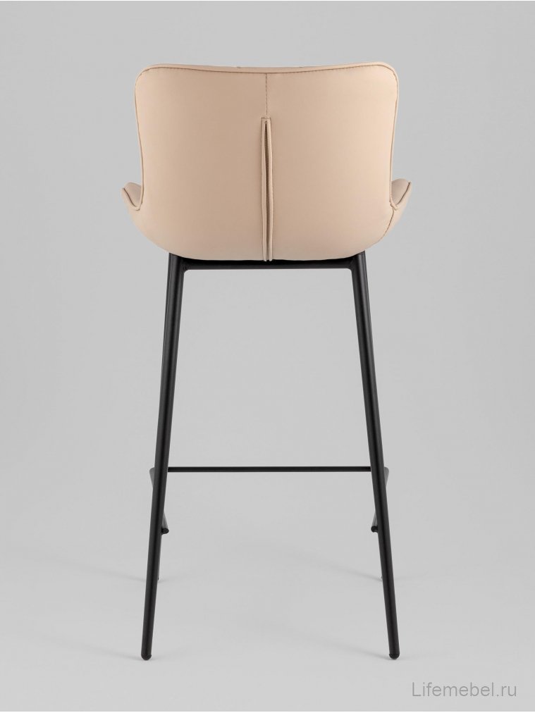 Полубарный стул Сейфорд, экокожа, бежевый