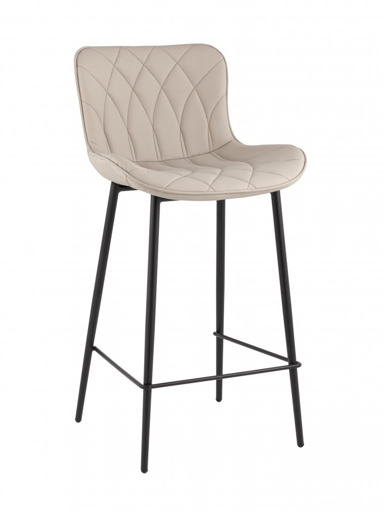 Полубарный стул Сейфорд, экокожа, серый