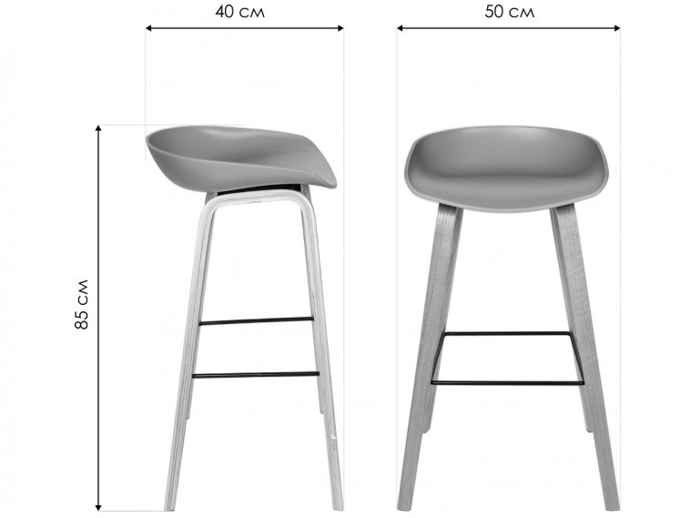 Барный стул Вирта белый