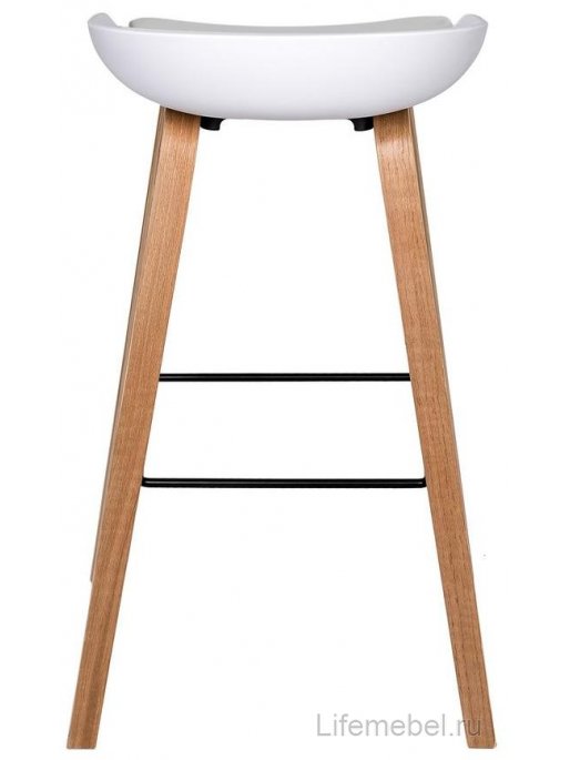 Барный стул Вирта 8319B WHITE с подушкой белый