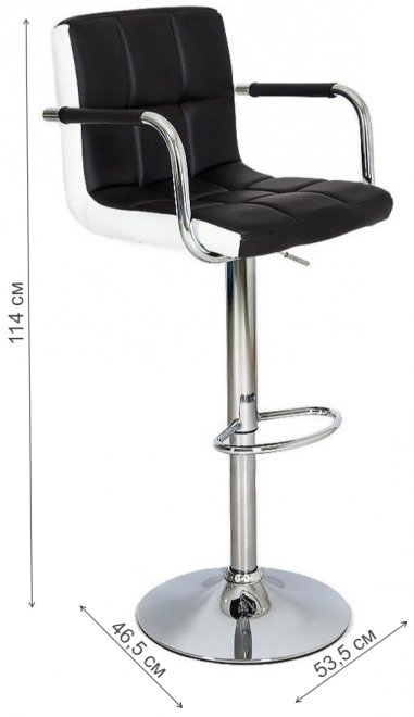 Барный стул JY-1006 black (№1) / white (№8)